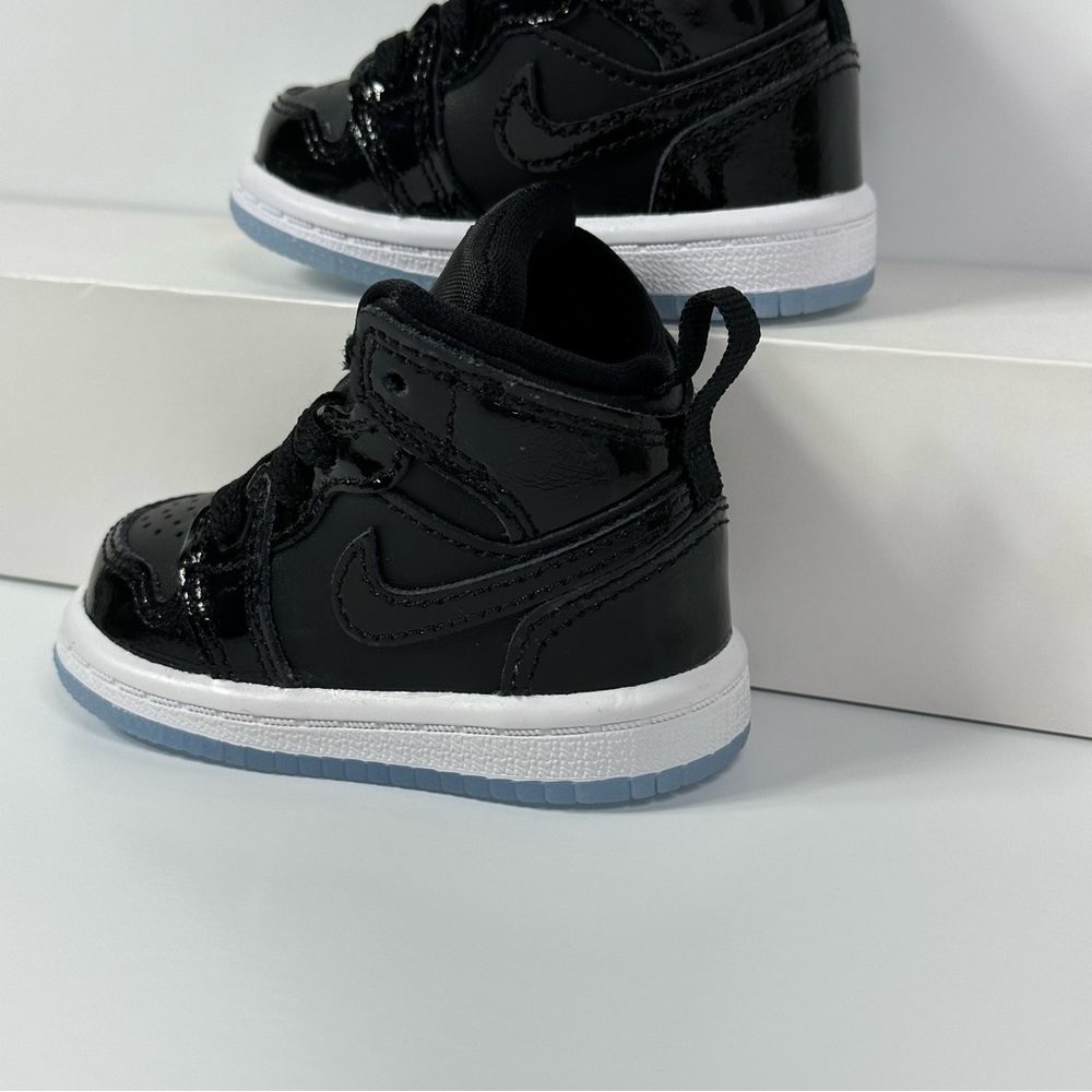 NIKE 1 MID SE TD SPACE JAM INFANTS BABY TODDLER SHOES SIZE 2C ICY BLUE SOLE NEW - Picture 9 of 10